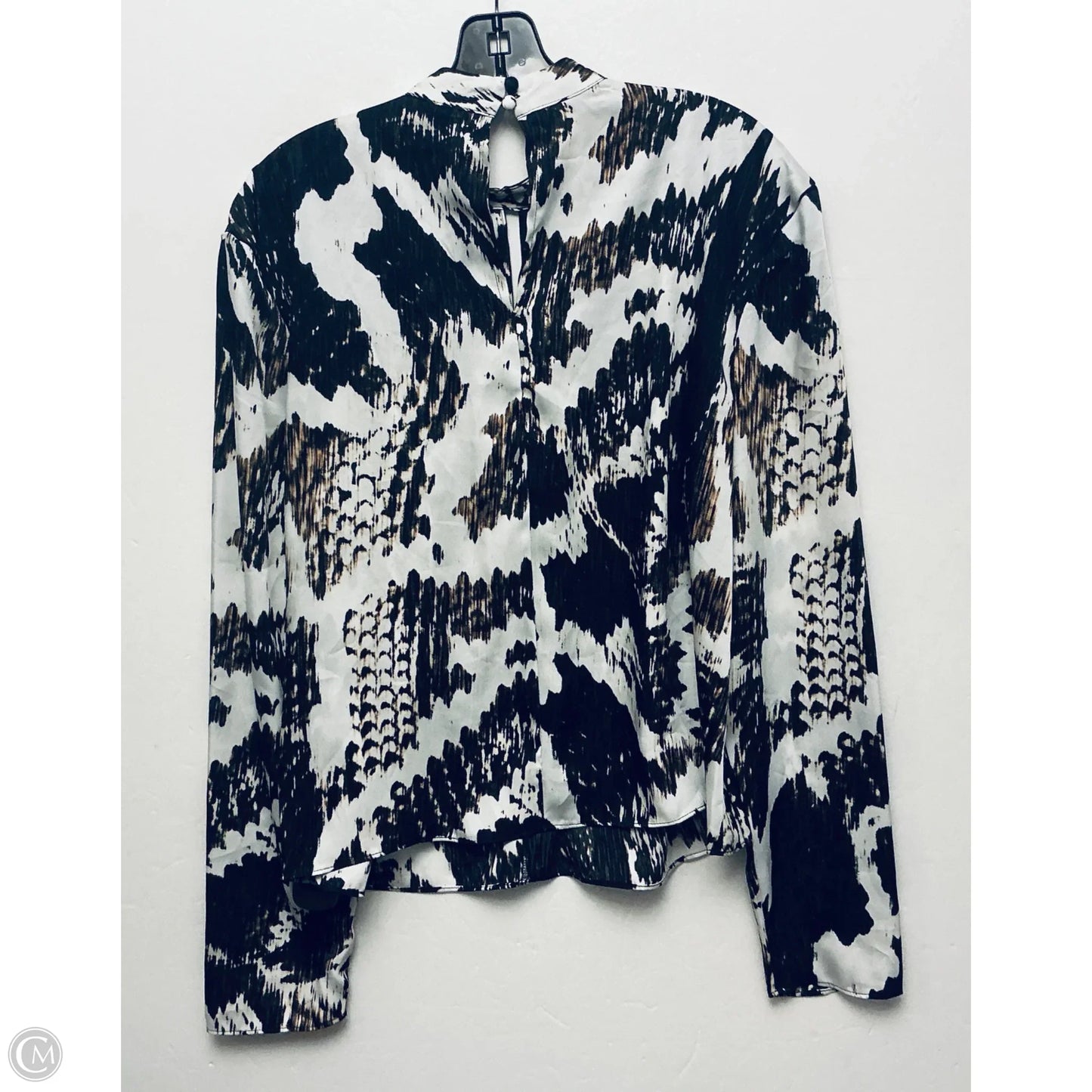 Top Long Sleeve By Worthington In Brown, Size: M