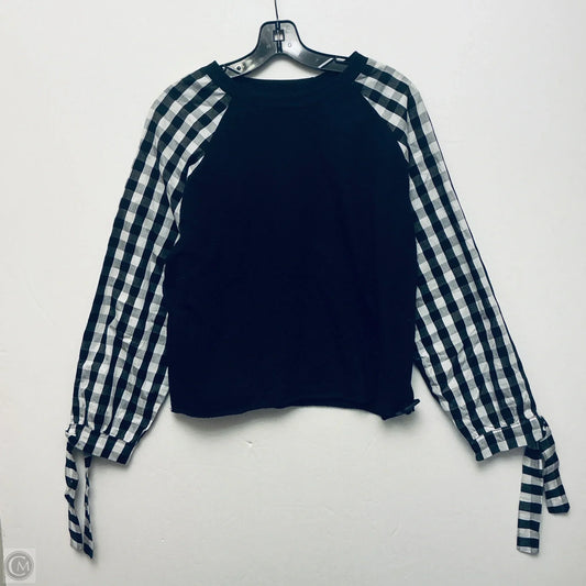 Top Long Sleeve By Caslon In Black, Size: M