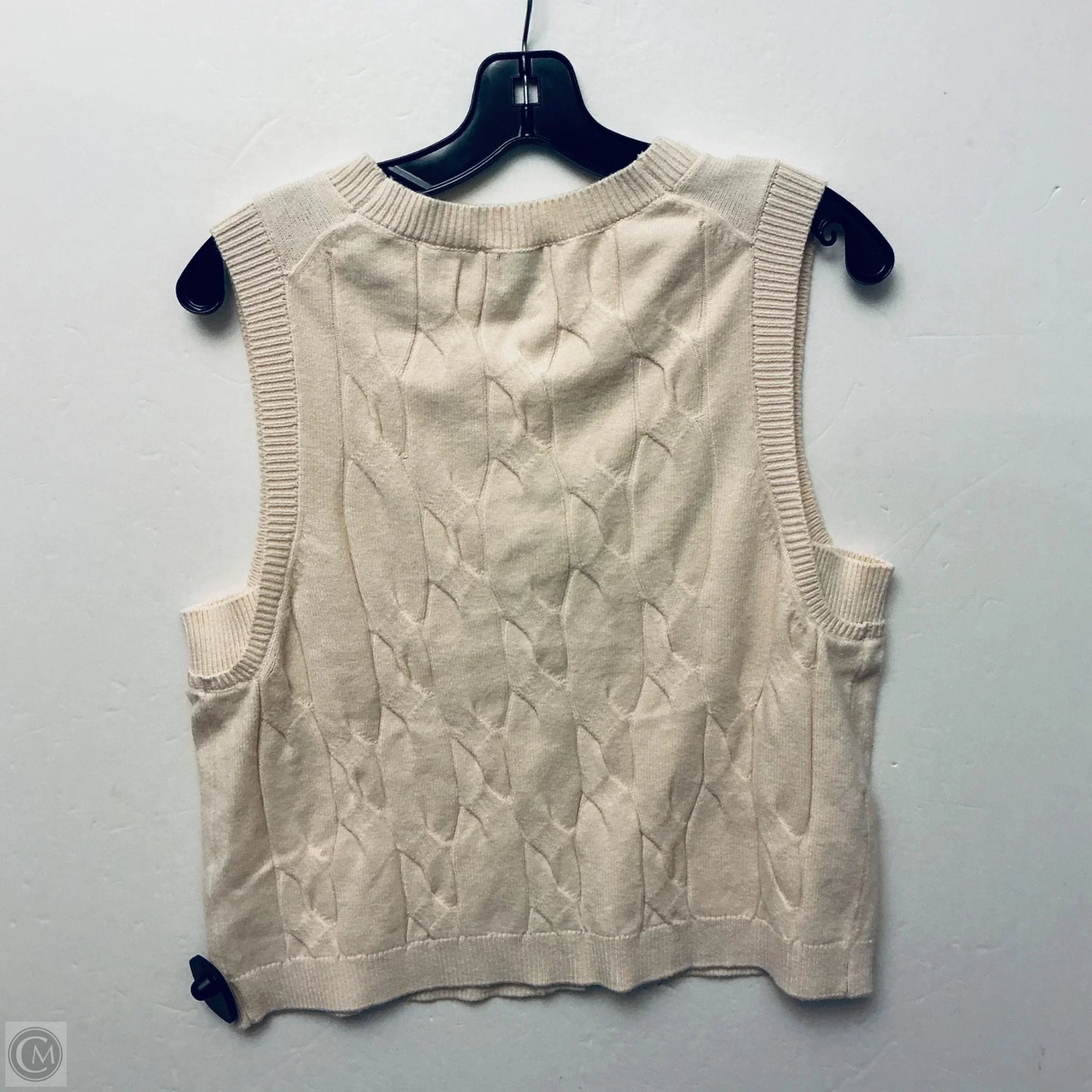 Top Sleeveless By A New Day In Cream, Size: Xl