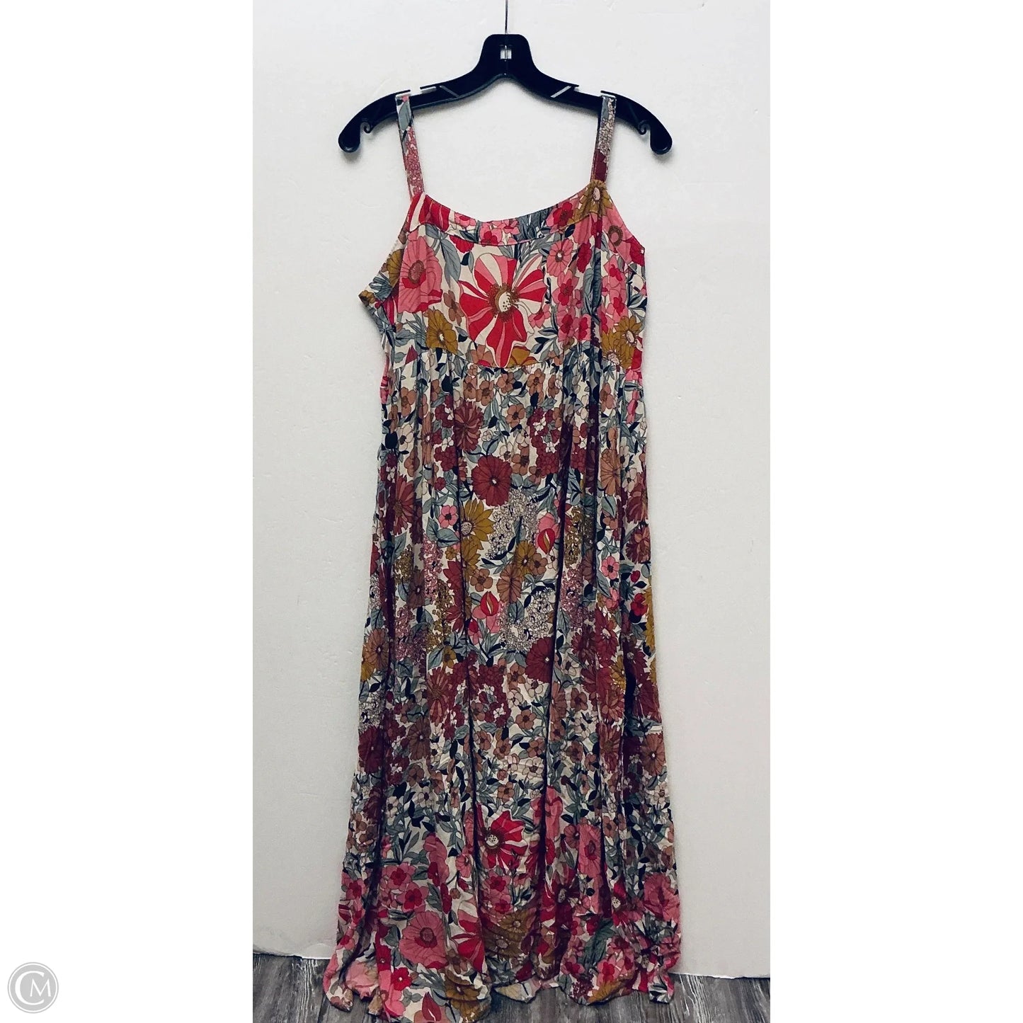 Dress Casual Maxi By Natural Life In Floral Print, Size: L