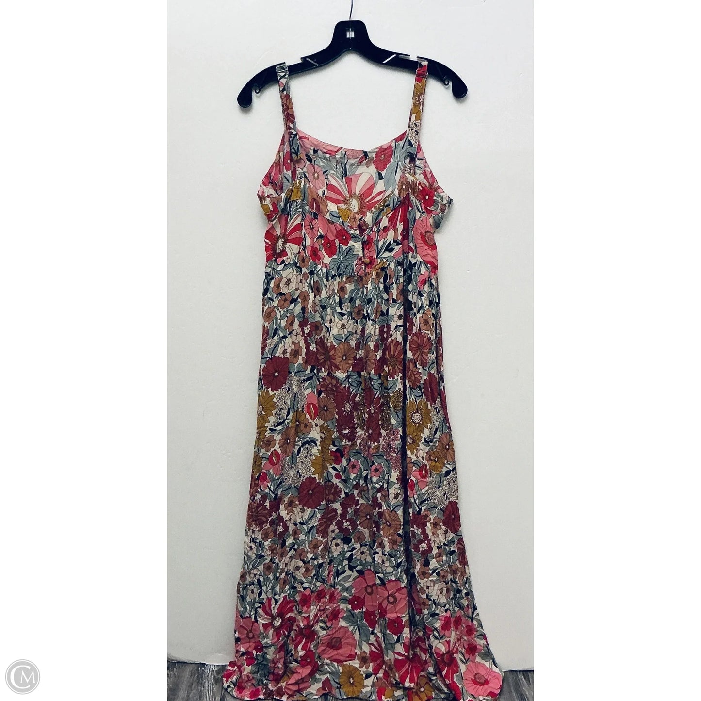Dress Casual Maxi By Natural Life In Floral Print, Size: L