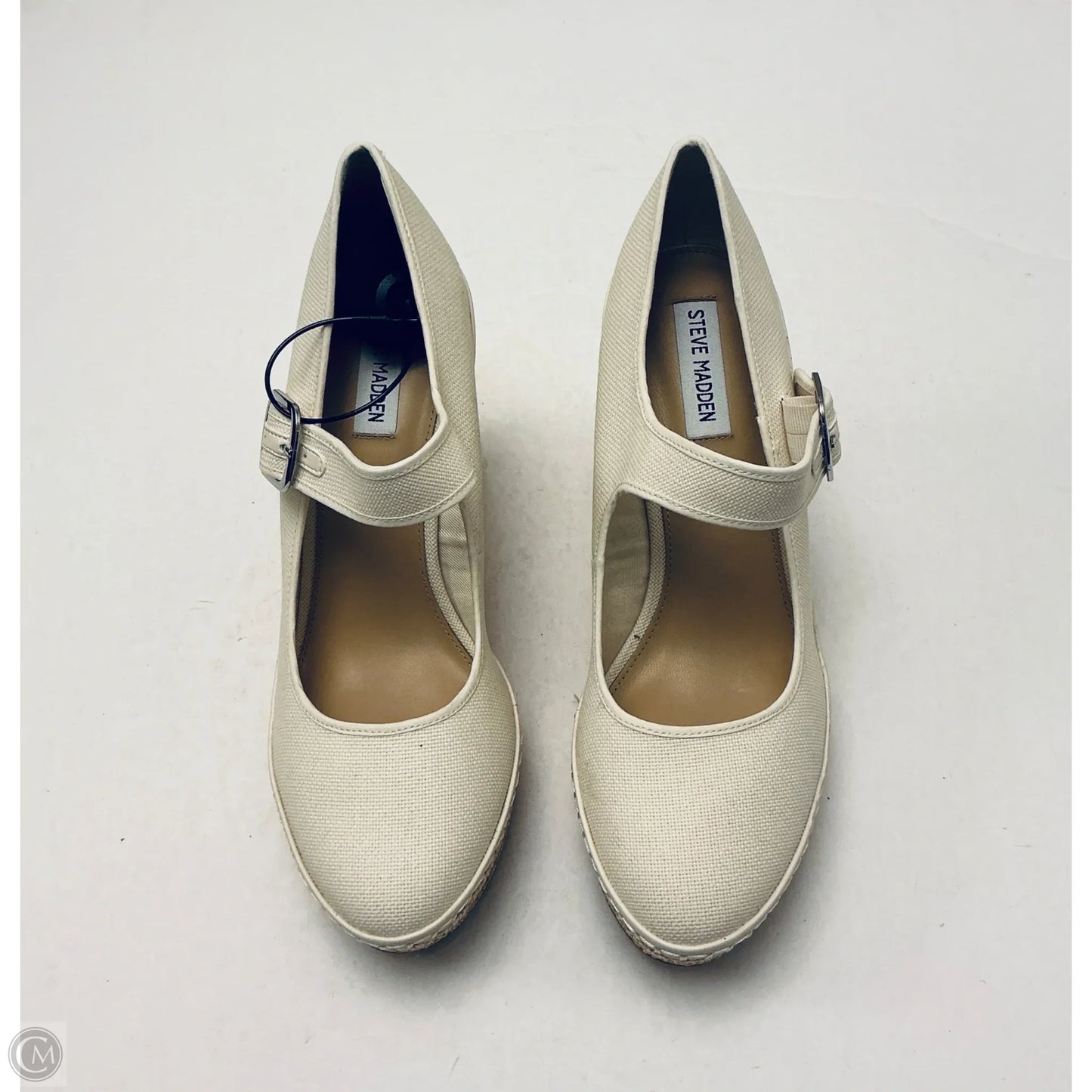 Shoes Heels Wedge By Steve Madden In Beige, Size: 11