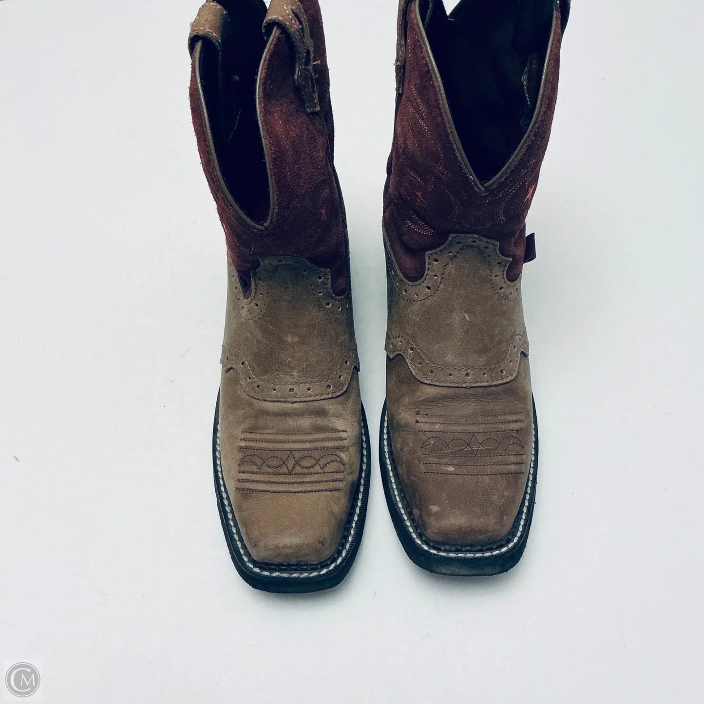 Boots Western By Justin In Brown, Size: 9