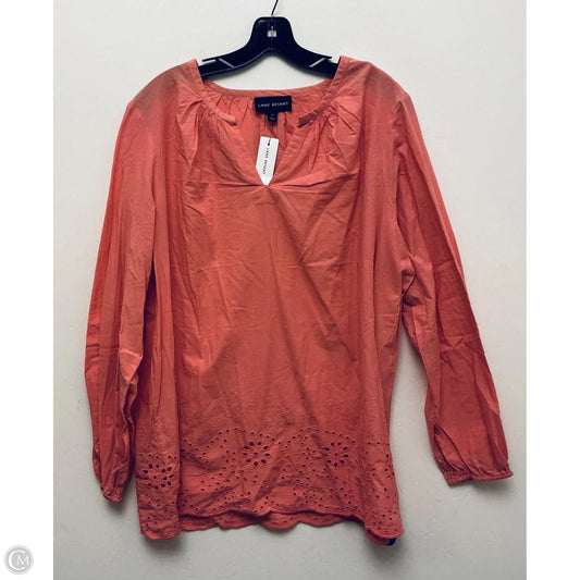 Top Long Sleeve By Lane Bryant In Pink, Size: 14