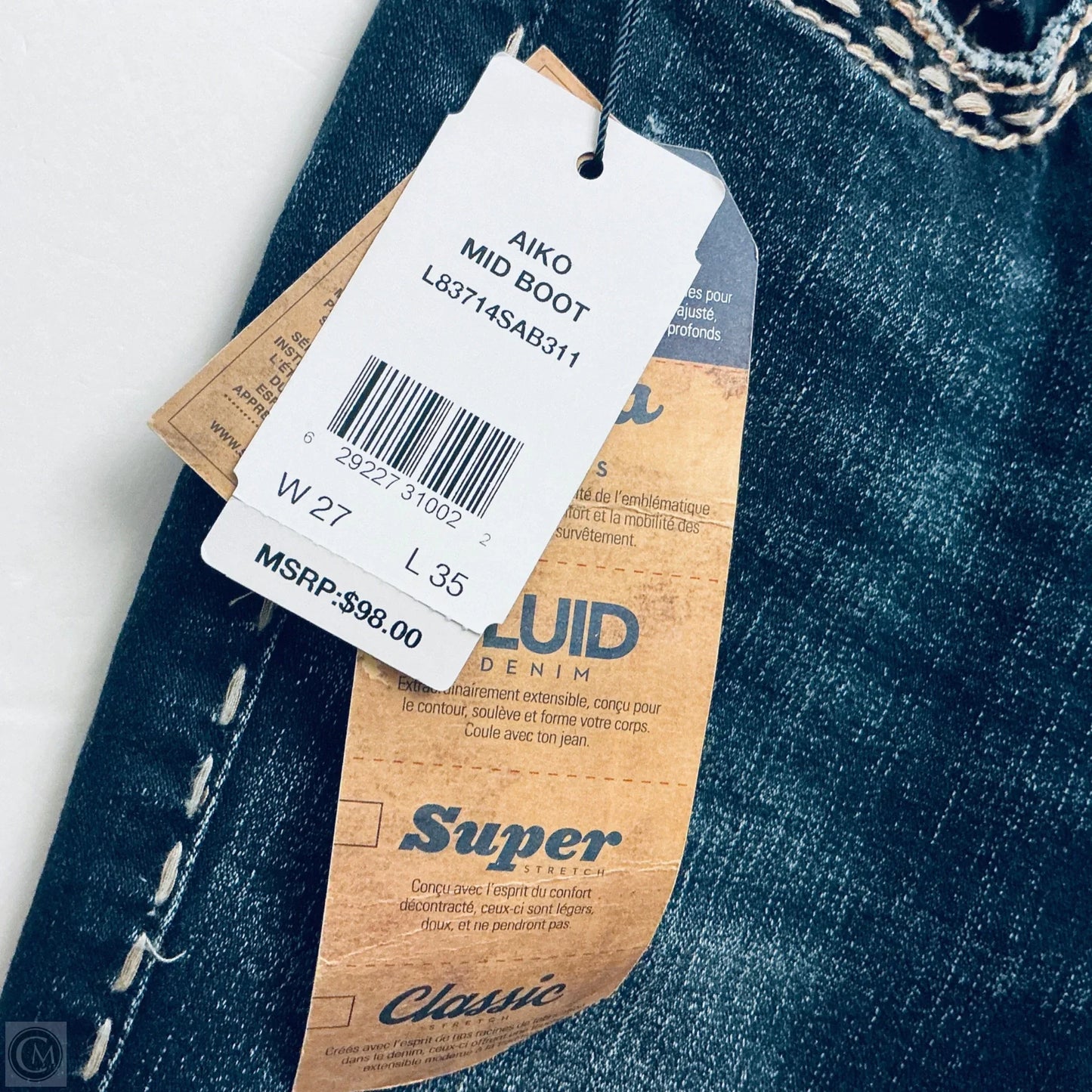 Jeans Straight By Silver In Blue Denim, Size: 4