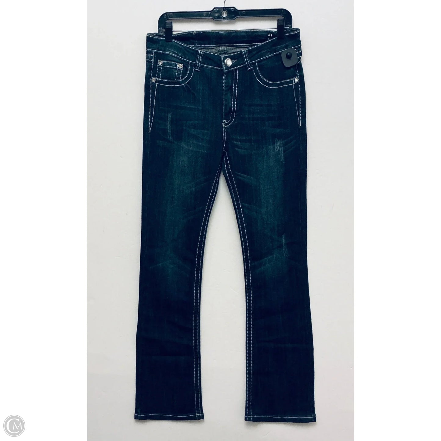 Jeans Straight By Cme In Blue Denim, Size: 12
