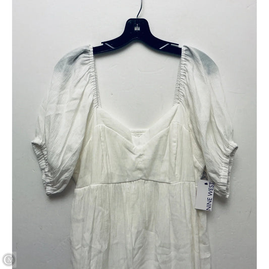 Dress Casual Short By Nine West Apparel In White, Size: Xl