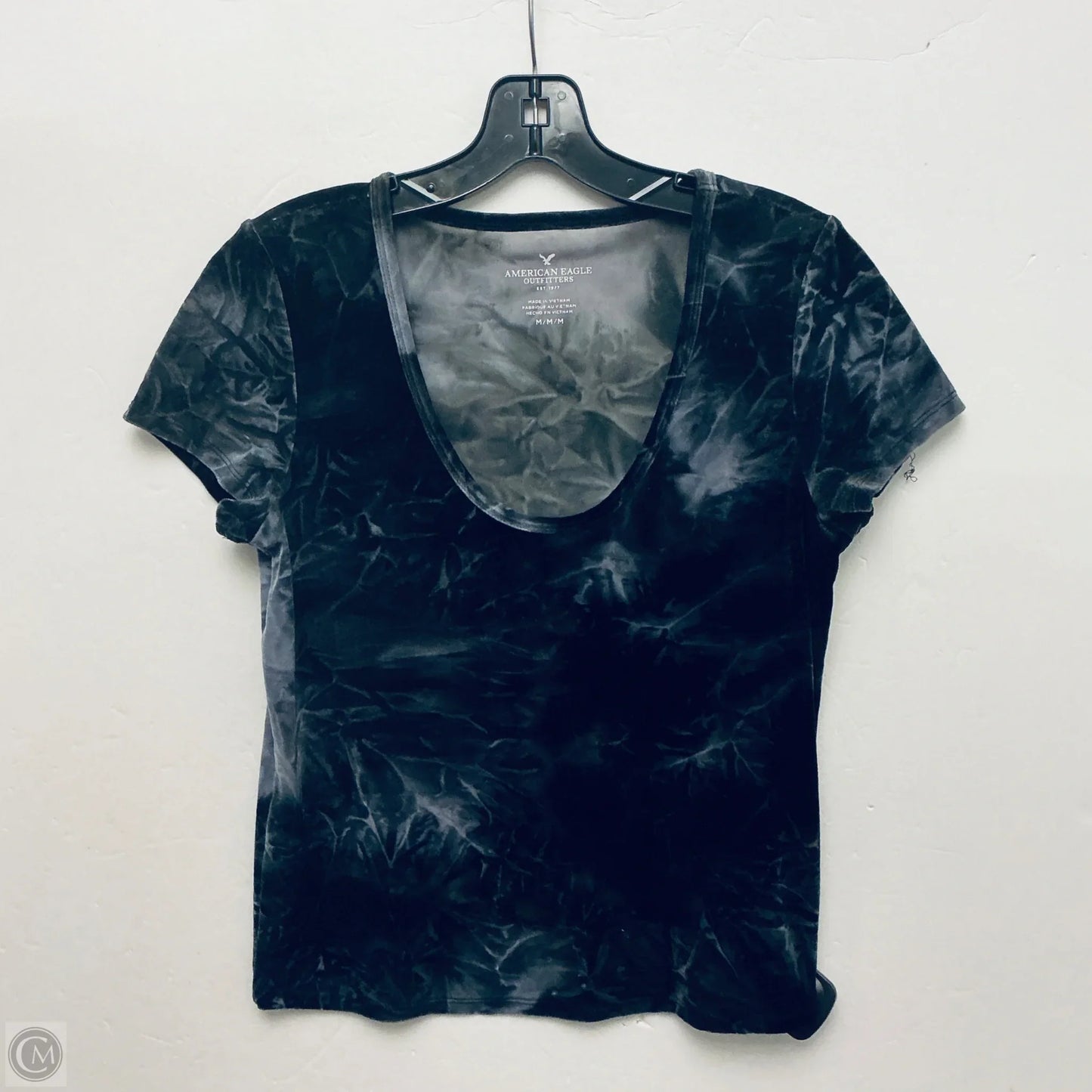 Top Short Sleeve Basic By American Eagle In Grey, Size: M