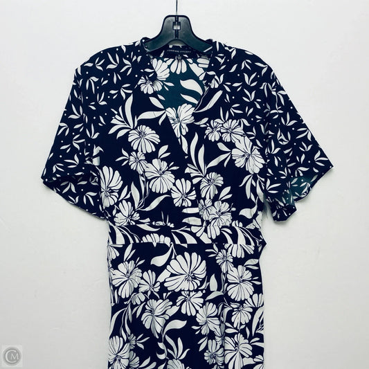 Dress Casual Midi By Adrienne Vittadini In Navy, Size: M