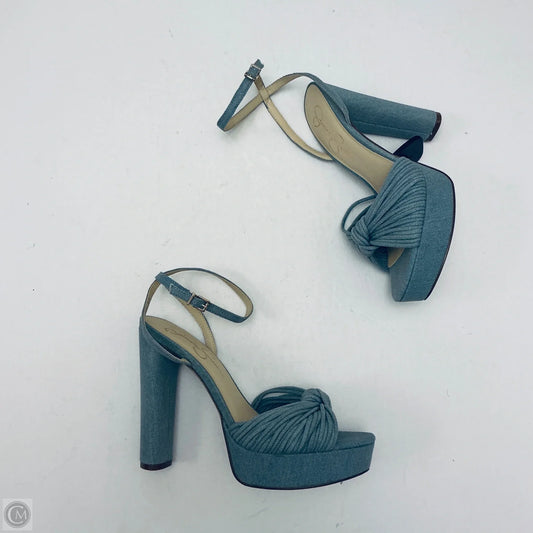 Shoes Heels Stiletto By Jessica Simpson In Blue, Size: 9
