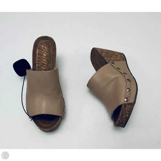 Sandals Heels Wedge By Blowfish In Tan, Size: 8.5