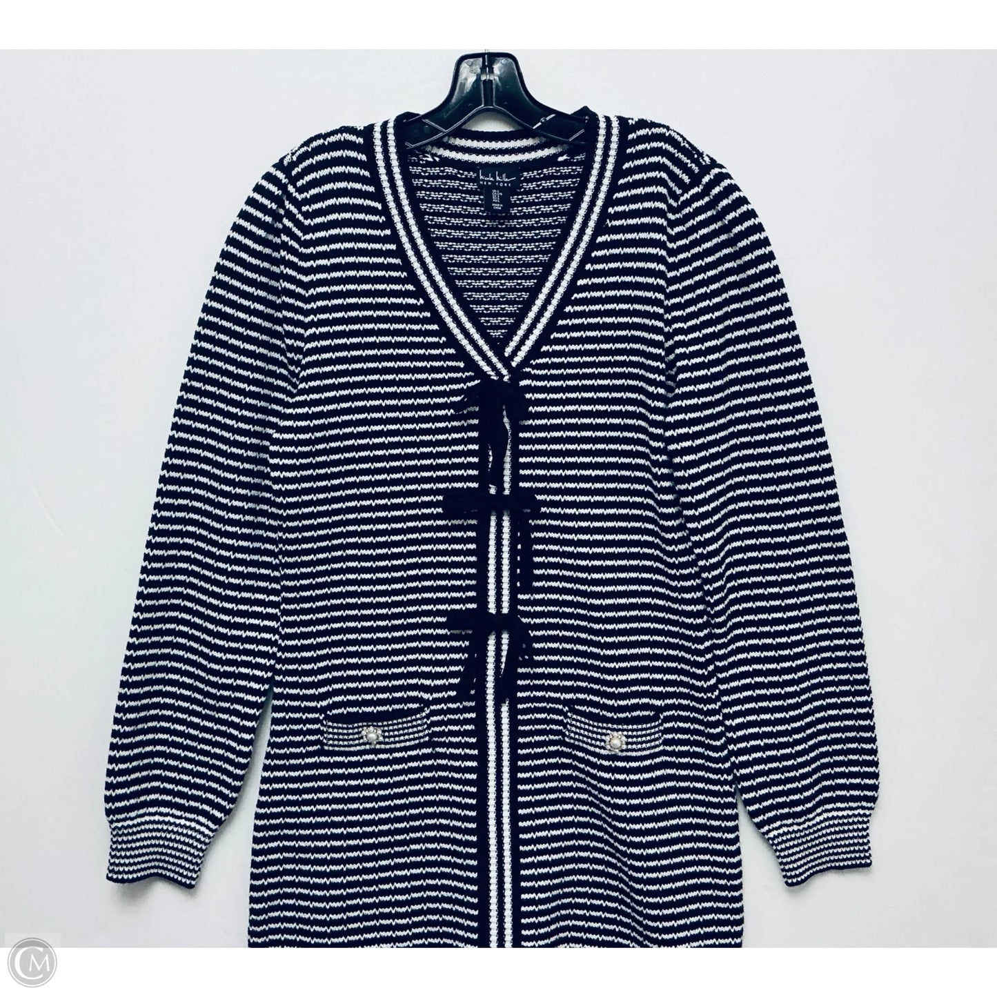 Dress Casual Short By Nicole By Nicole Miller In Black & White, Size: L