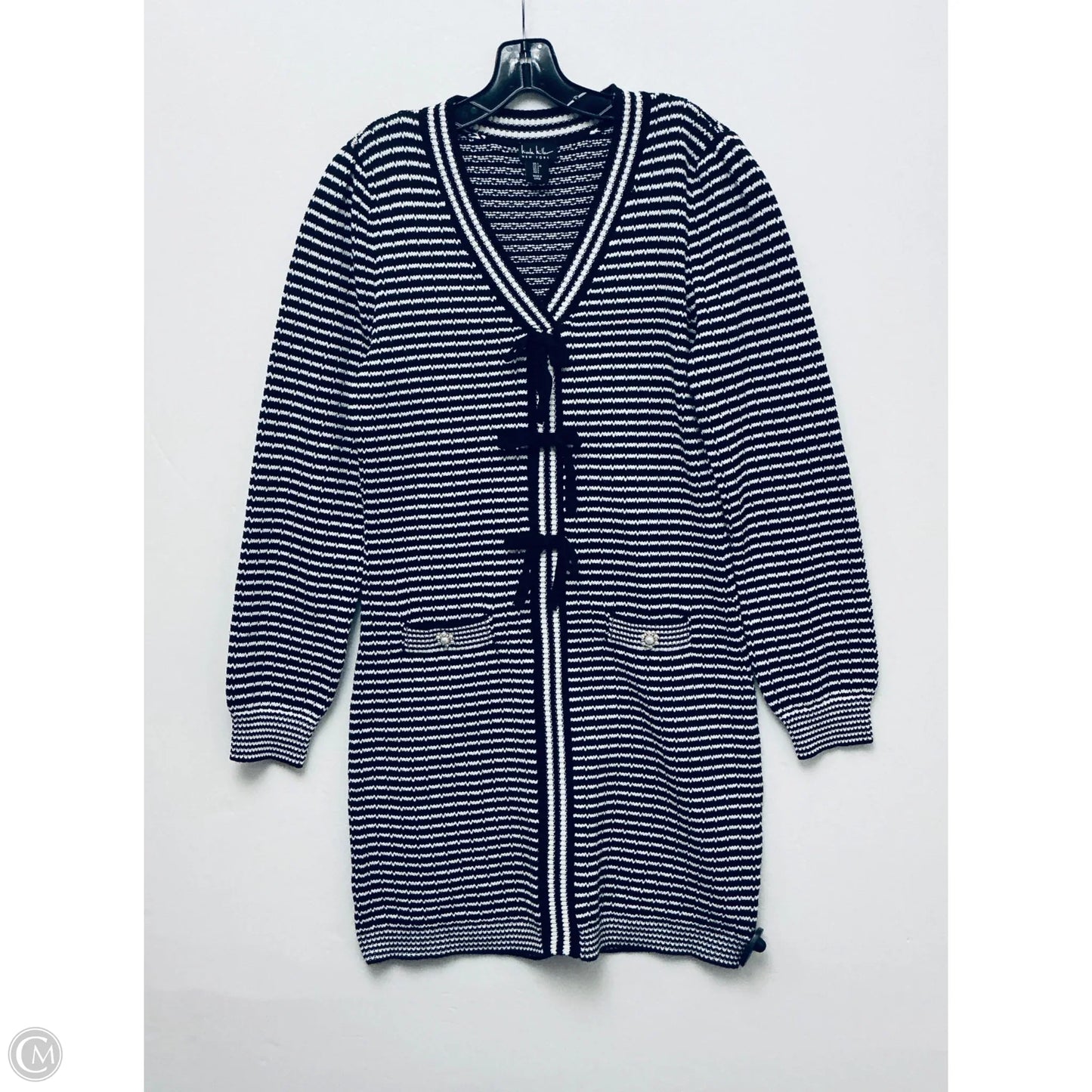 Dress Casual Short By Nicole By Nicole Miller In Black & White, Size: L