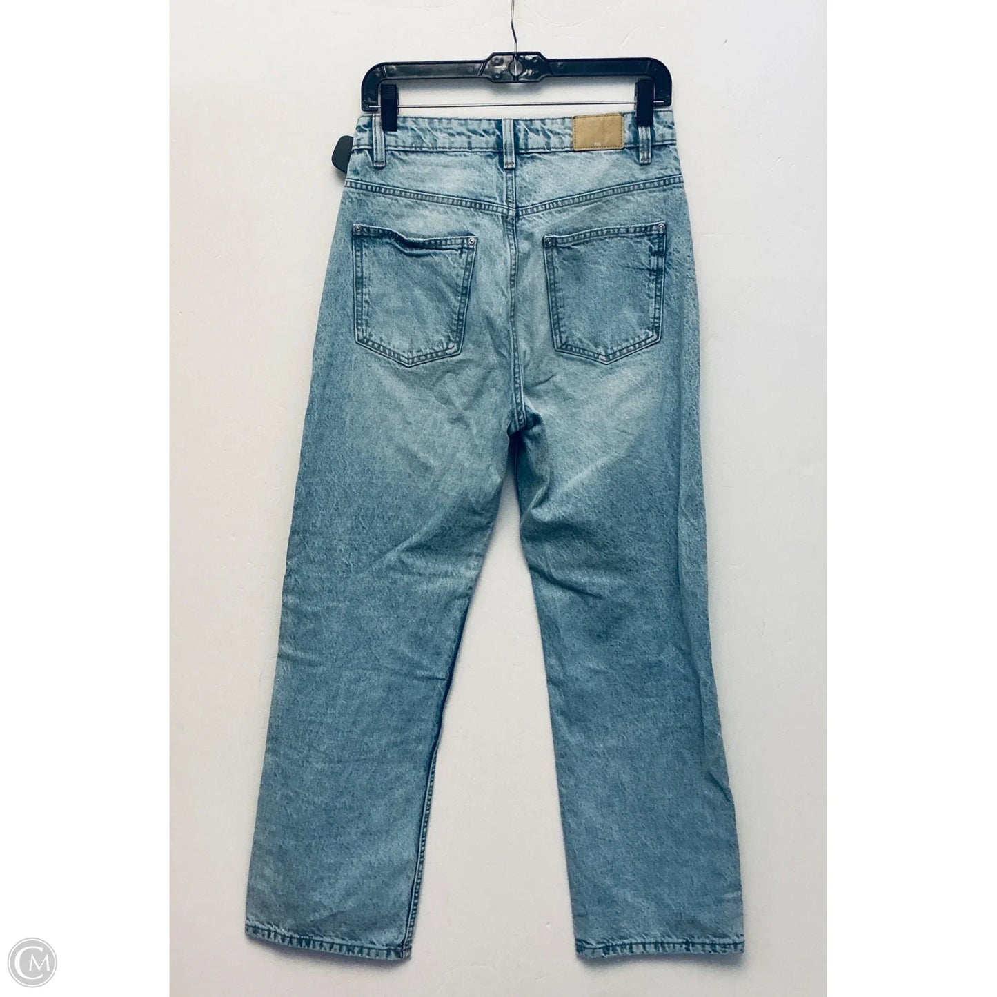 Jeans Straight By Zara In Blue Denim, Size: 6