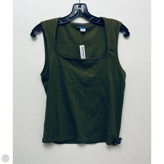 Top Sleeveless By Old Navy In Green, Size: M