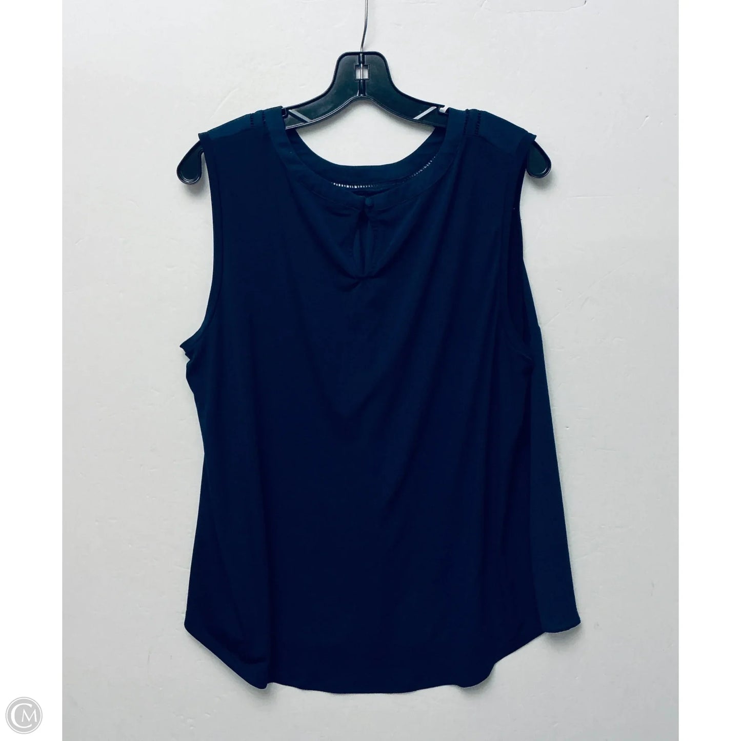 Top Sleeveless Basic By 41 Hawthorn In Navy, Size: 2x