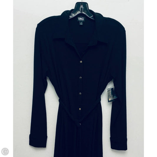 Dress Casual Midi By Inc In Black, Size: M