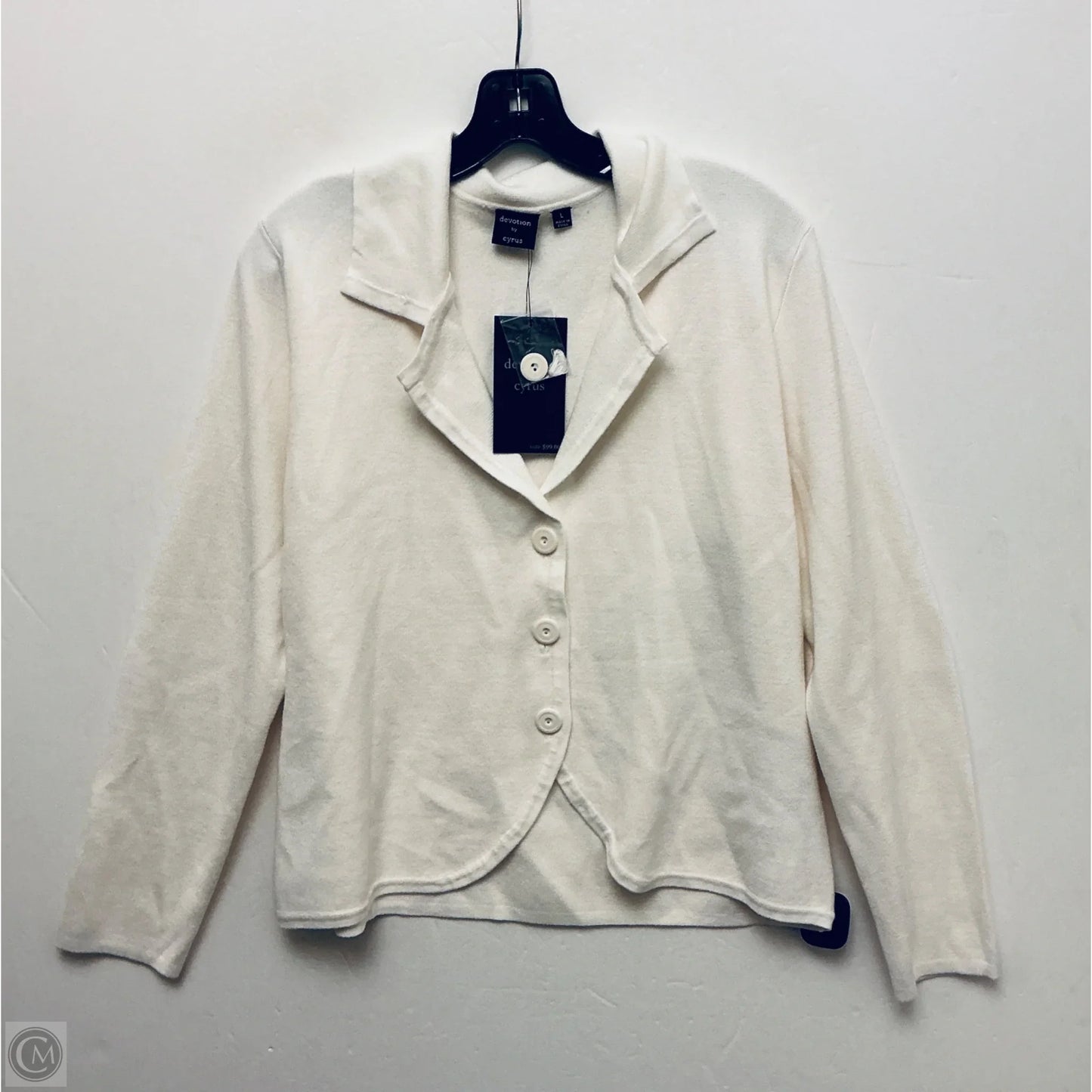 Cardigan By Cyrus In White, Size: L