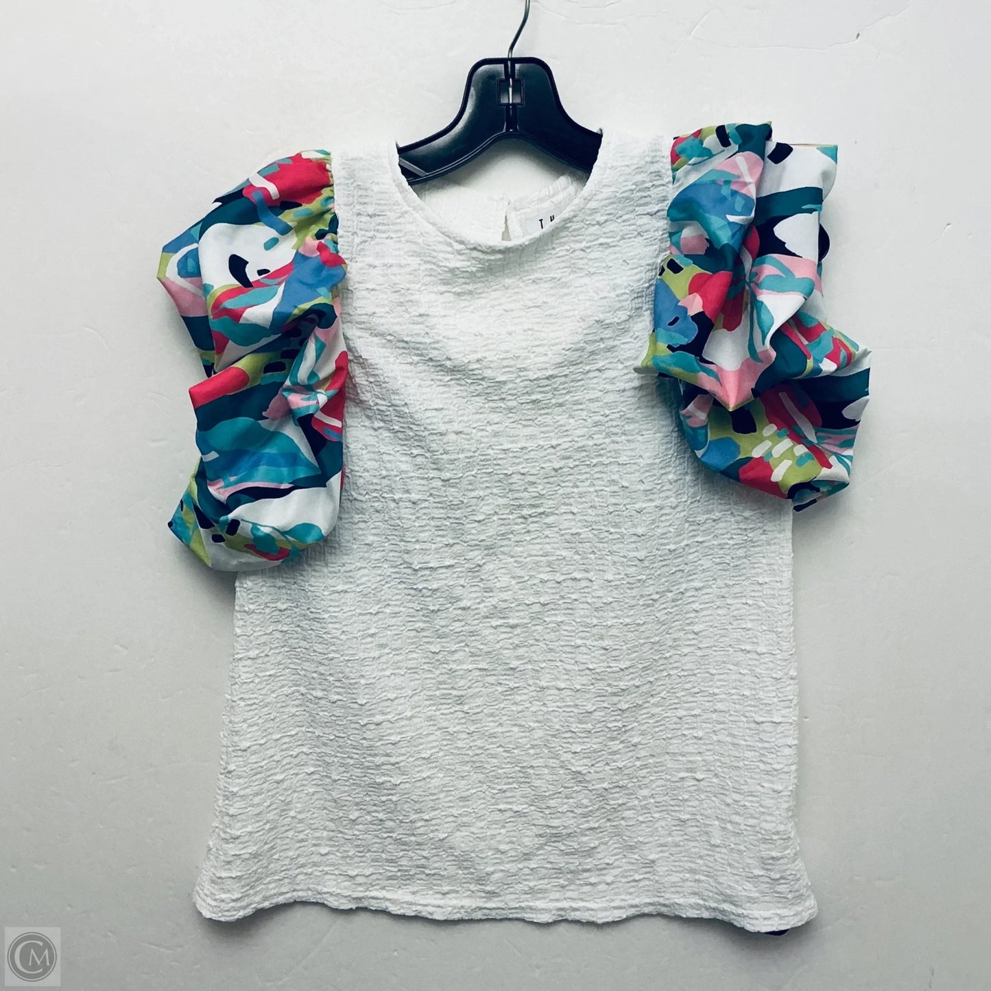 Top Short Sleeve Basic By Thml In White, Size: Xs