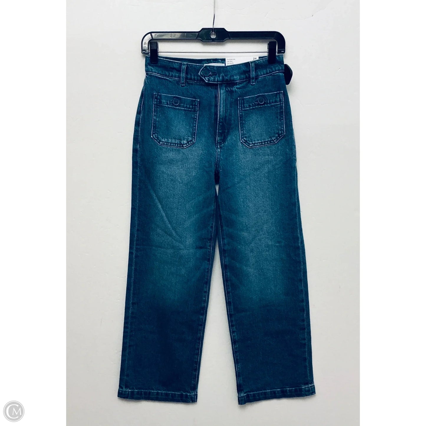 Jeans Straight By Loft In Blue Denim, Size: 0