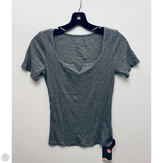 Athletic Top Short Sleeve By Halara In Grey, Size: Xs