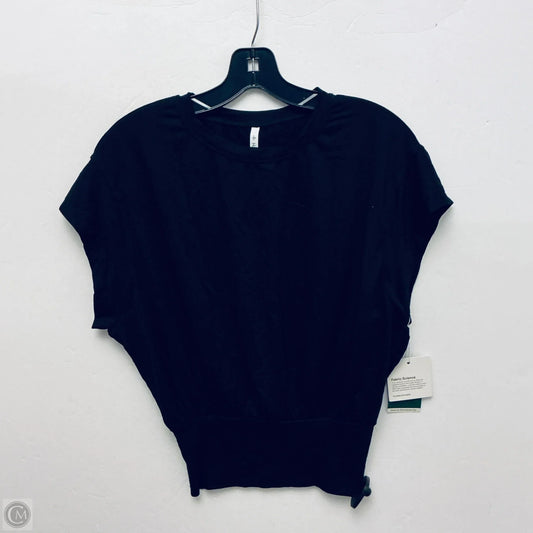 Athletic Top Short Sleeve By Halara In Black, Size: S