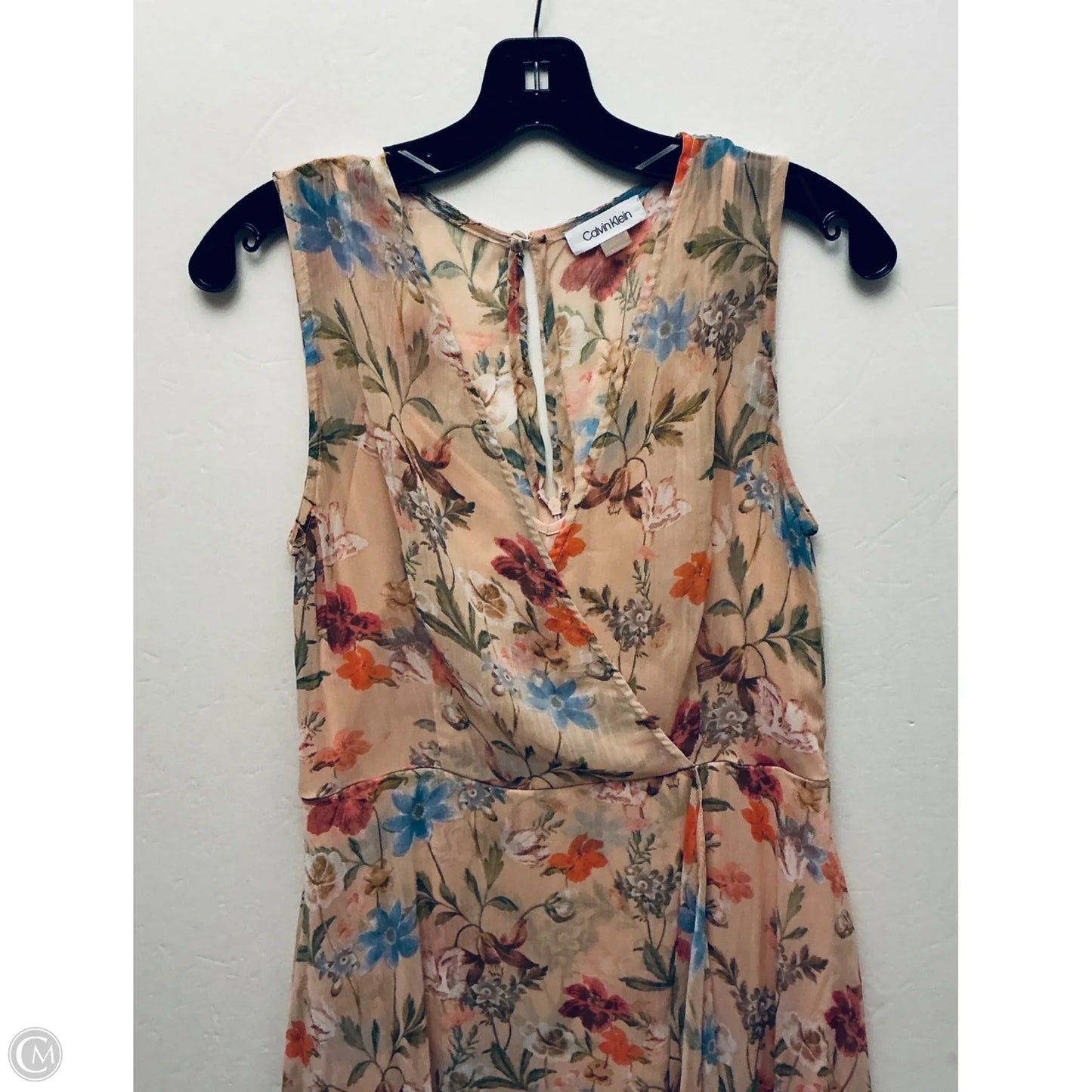 Dress Casual Maxi By Calvin Klein In Pink, Size: M