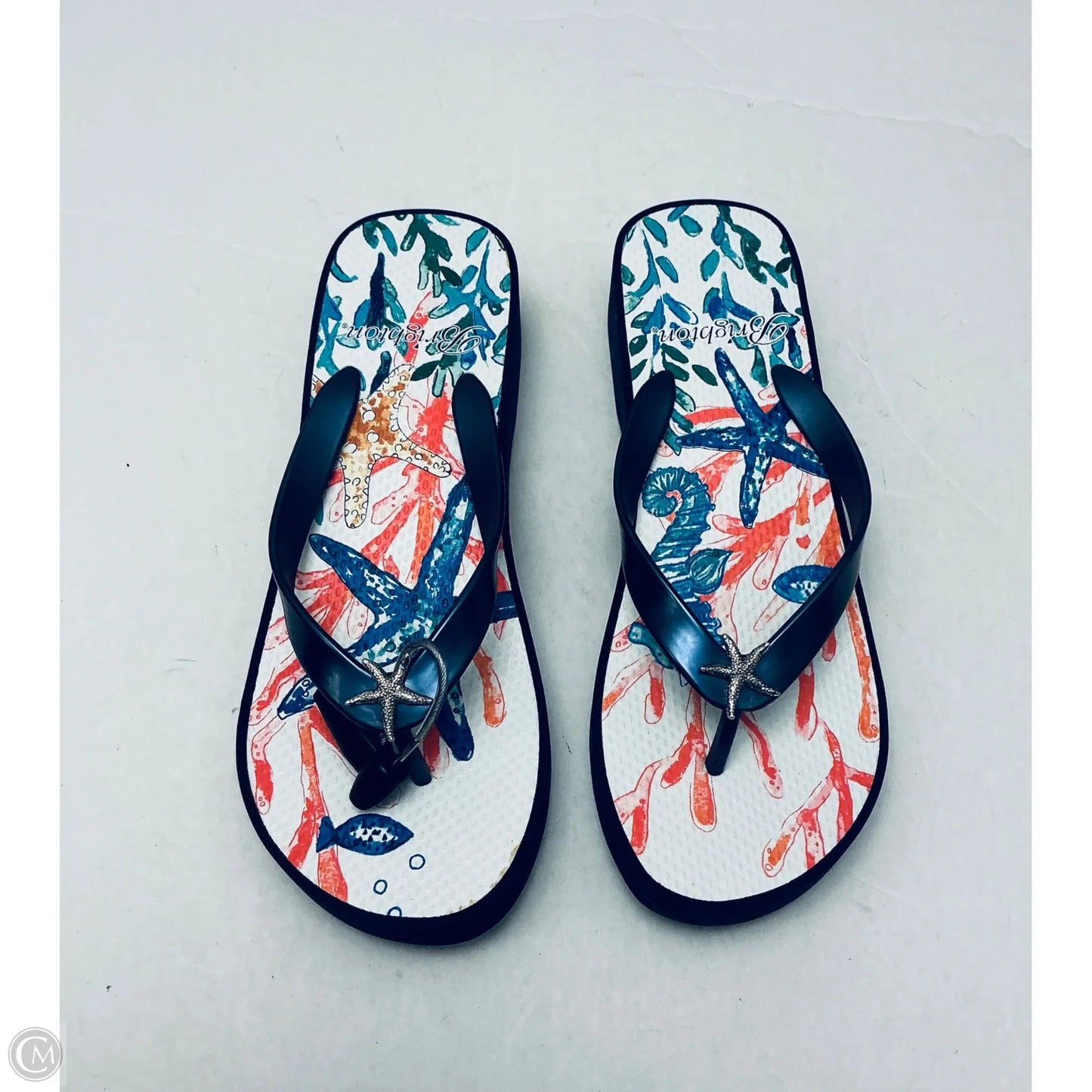 Sandals Flip Flops By Brighton In Blue, Size: 9