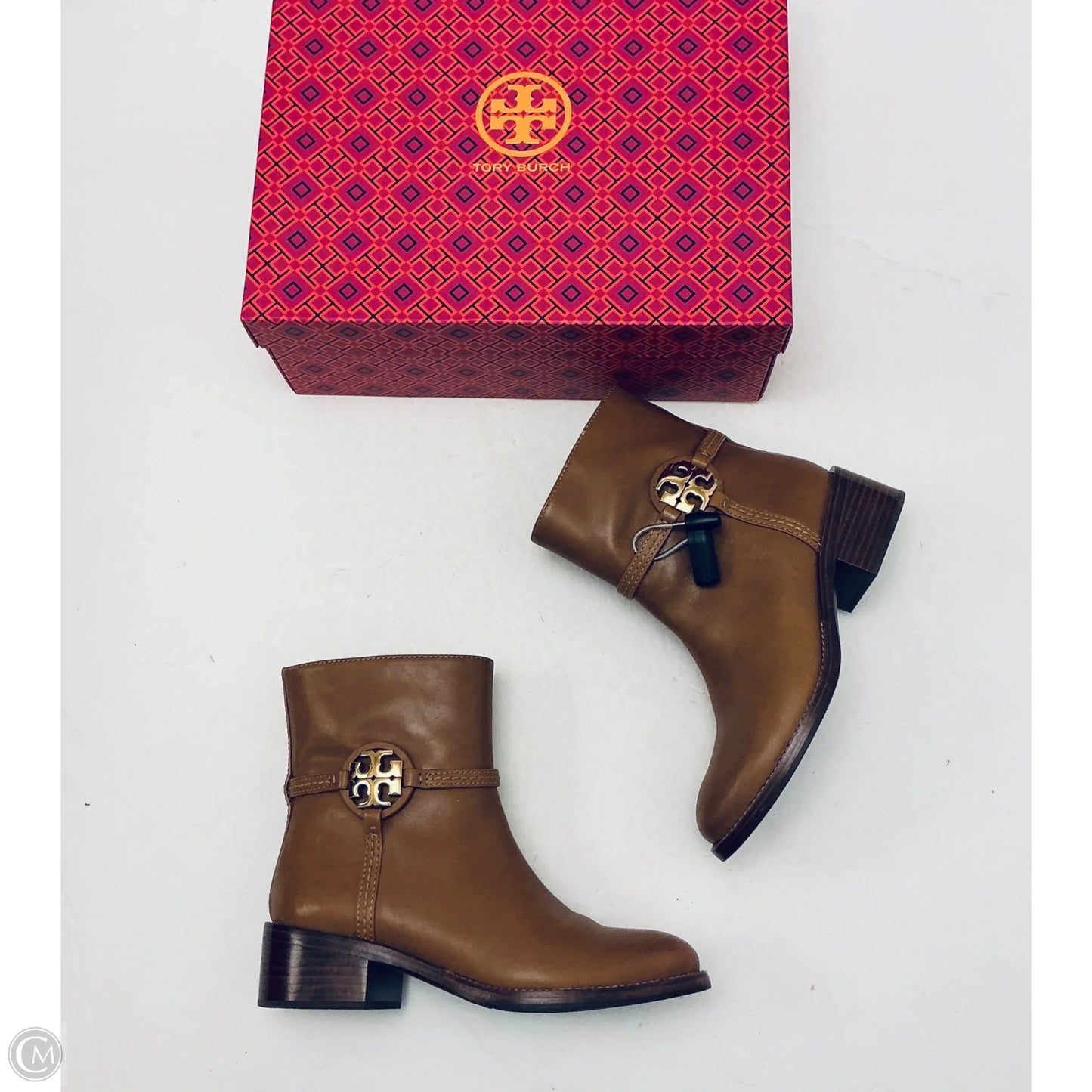 Boots Designer By Tory Burch In Brown, Size: 7