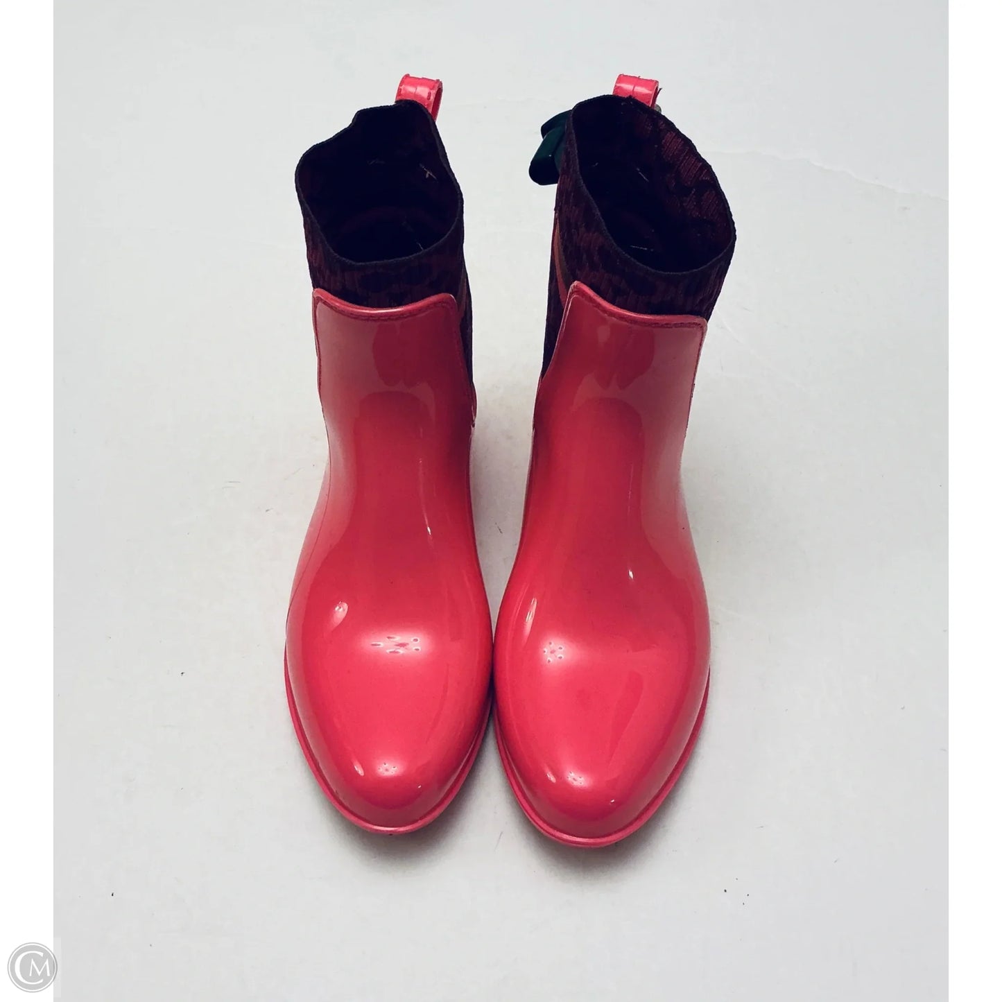Boots Designer By Coach In Pink, Size: 7
