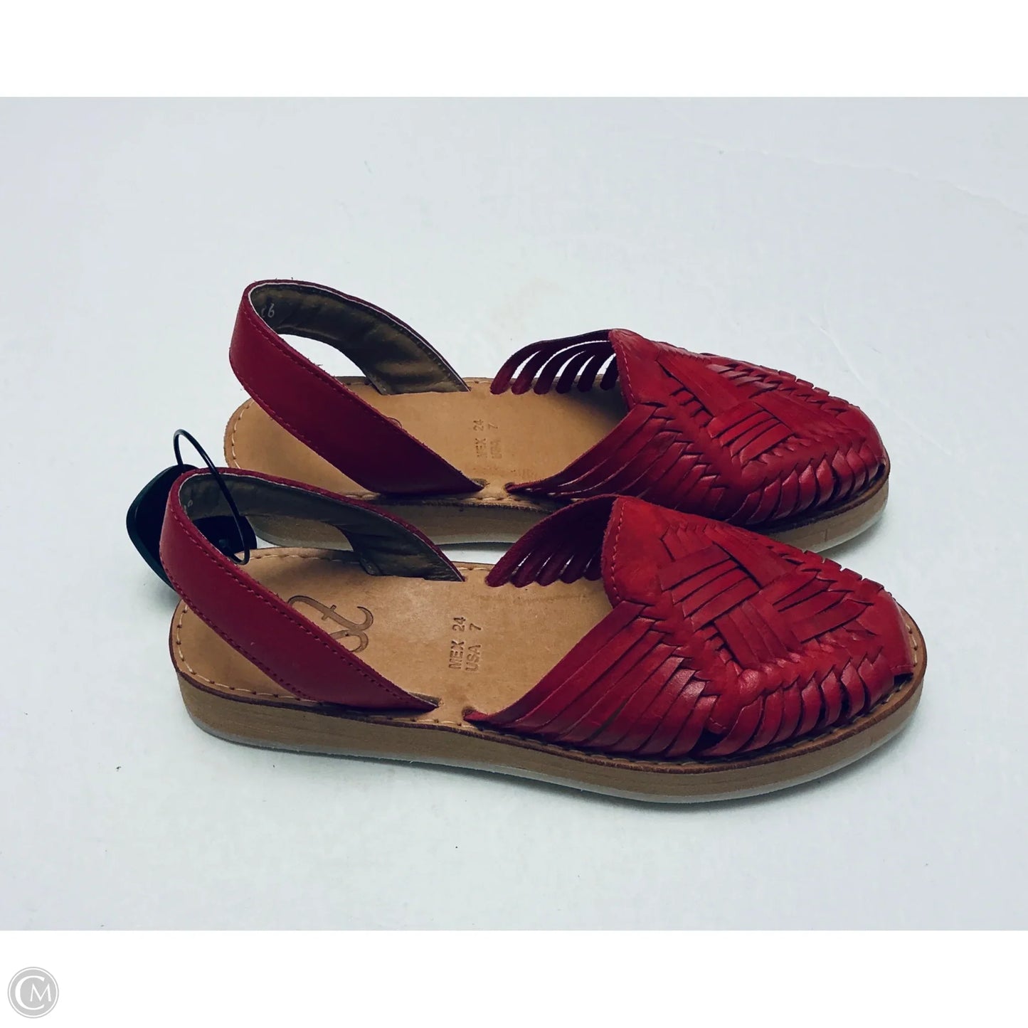 Sandals Flats By Cme In Red, Size: 7