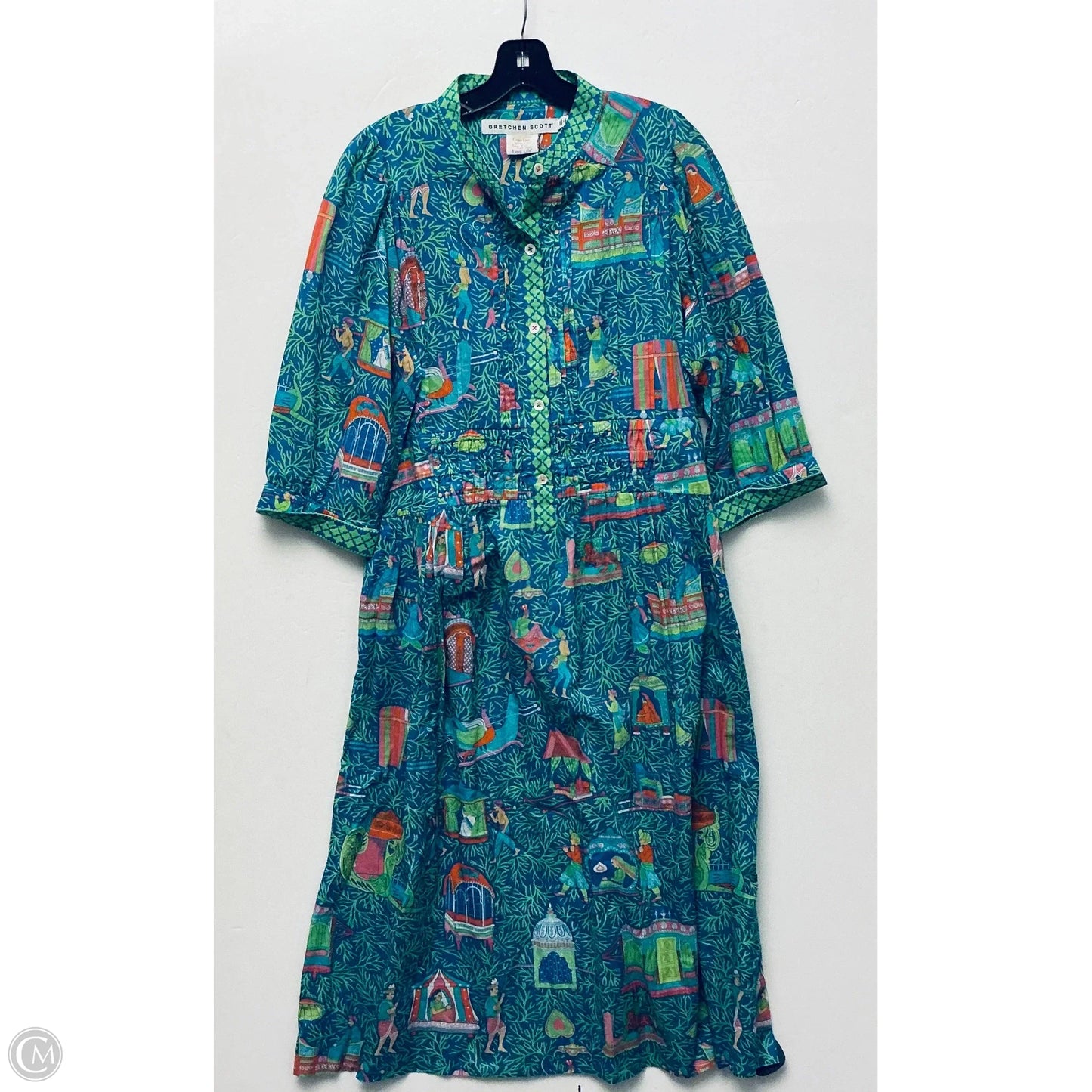 Dress Casual Midi By Gretchen Scott In Green, Size: M