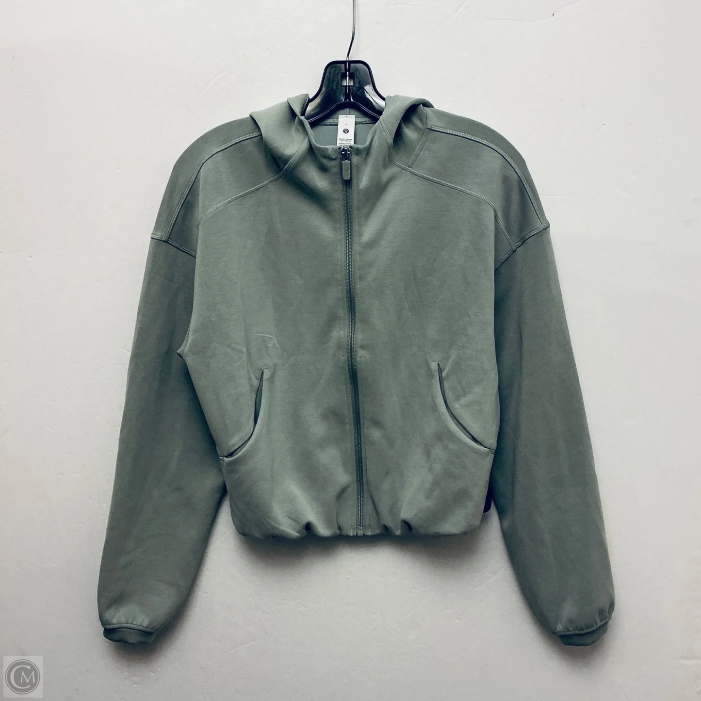 Athletic Jacket By Lululemon In Green, Size: 6