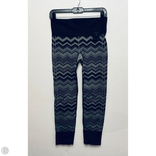 Athletic Leggings Capris By Lululemon In Black & Grey, Size: 6