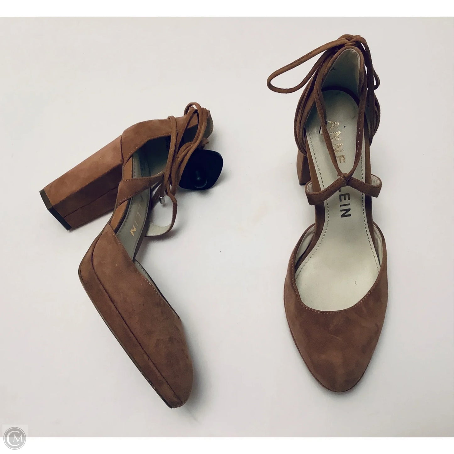 Shoes Heels Kitten By Anne Klein In Brown, Size: 9.5