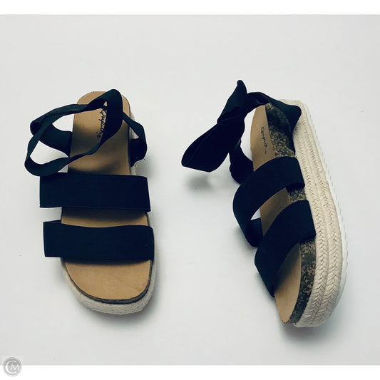 Sandals Heels Platform By Qupid In Black, Size: 6