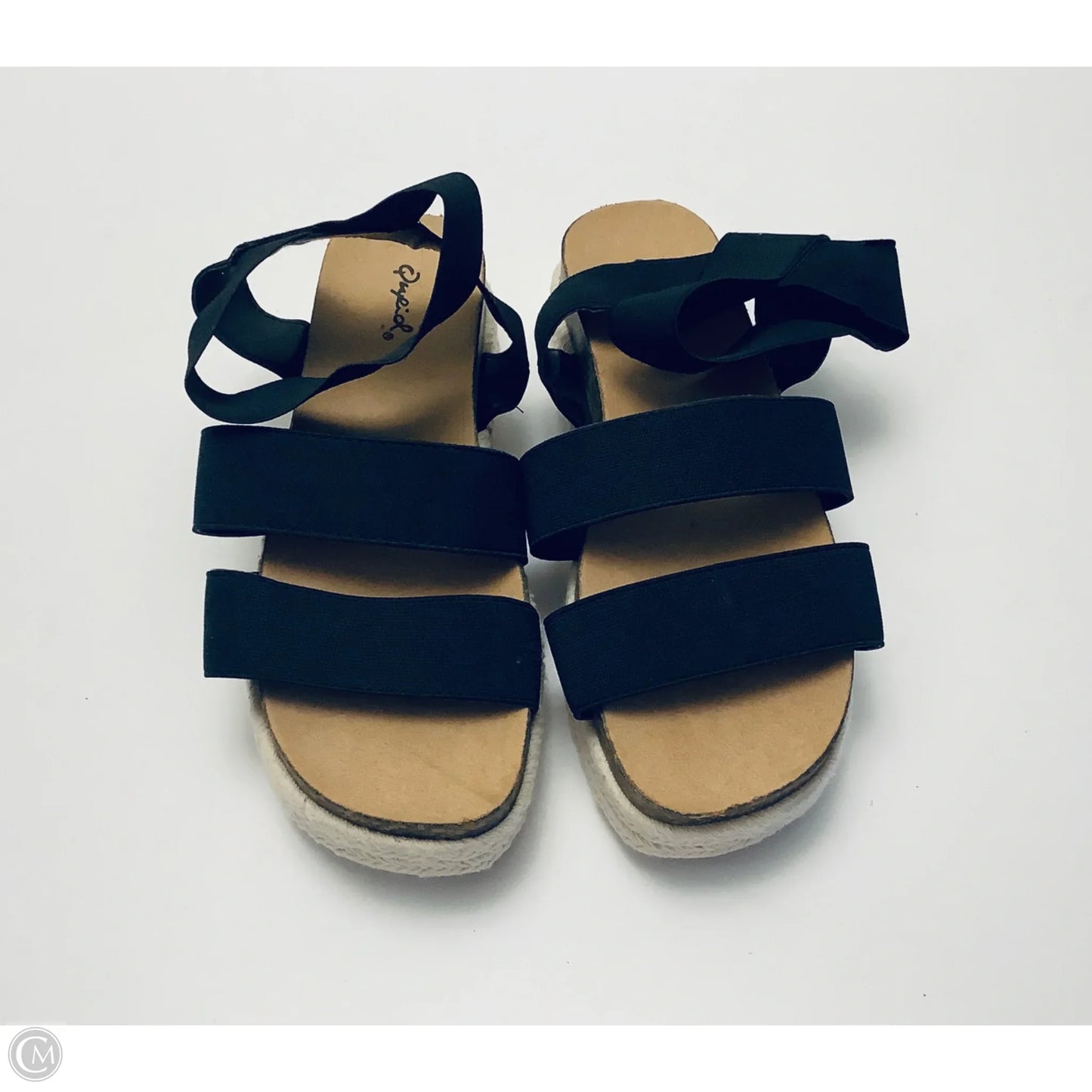 Sandals Heels Platform By Qupid In Black, Size: 6