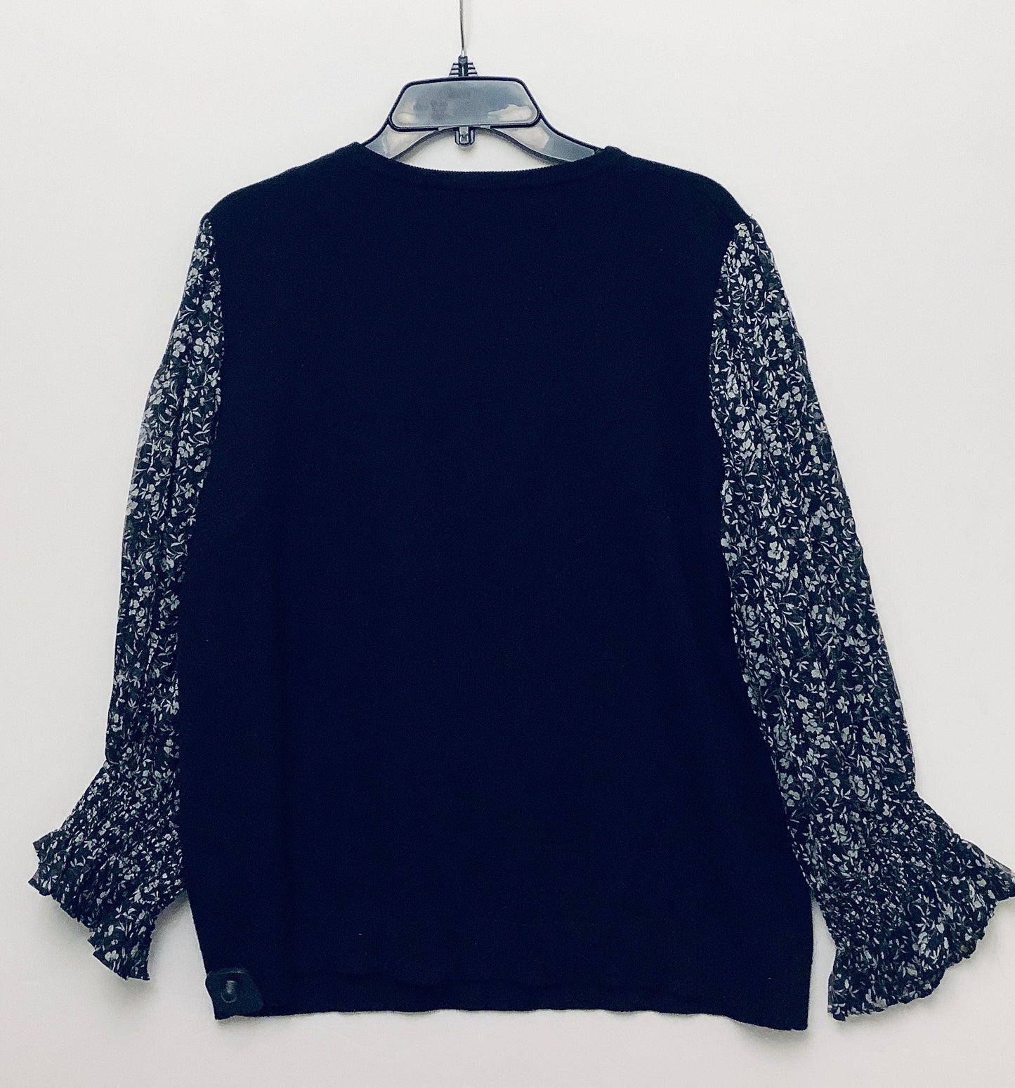 Top Long Sleeve By Adrianna Papell In Black, Size: Xl