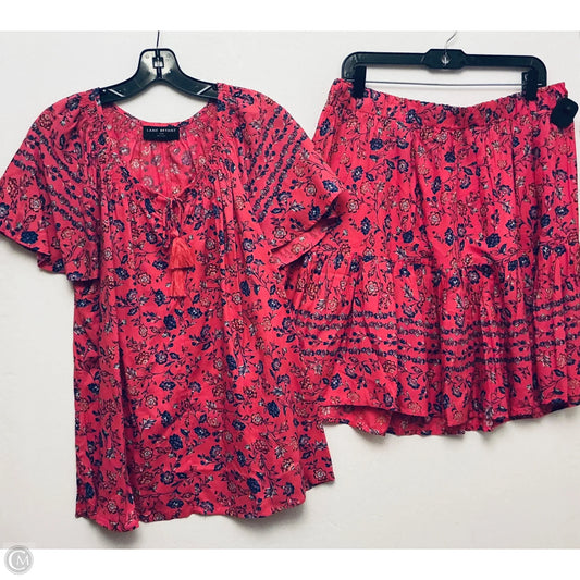 Skirt Set 2pc By Lane Bryant In Pink, Size: 14