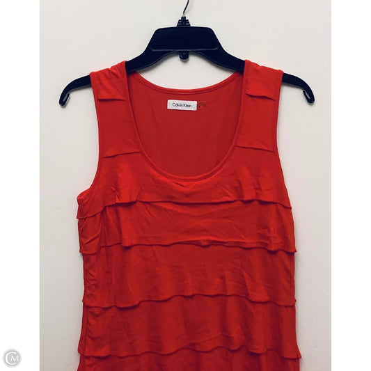Dress Casual Short By Calvin Klein In Red, Size: 4