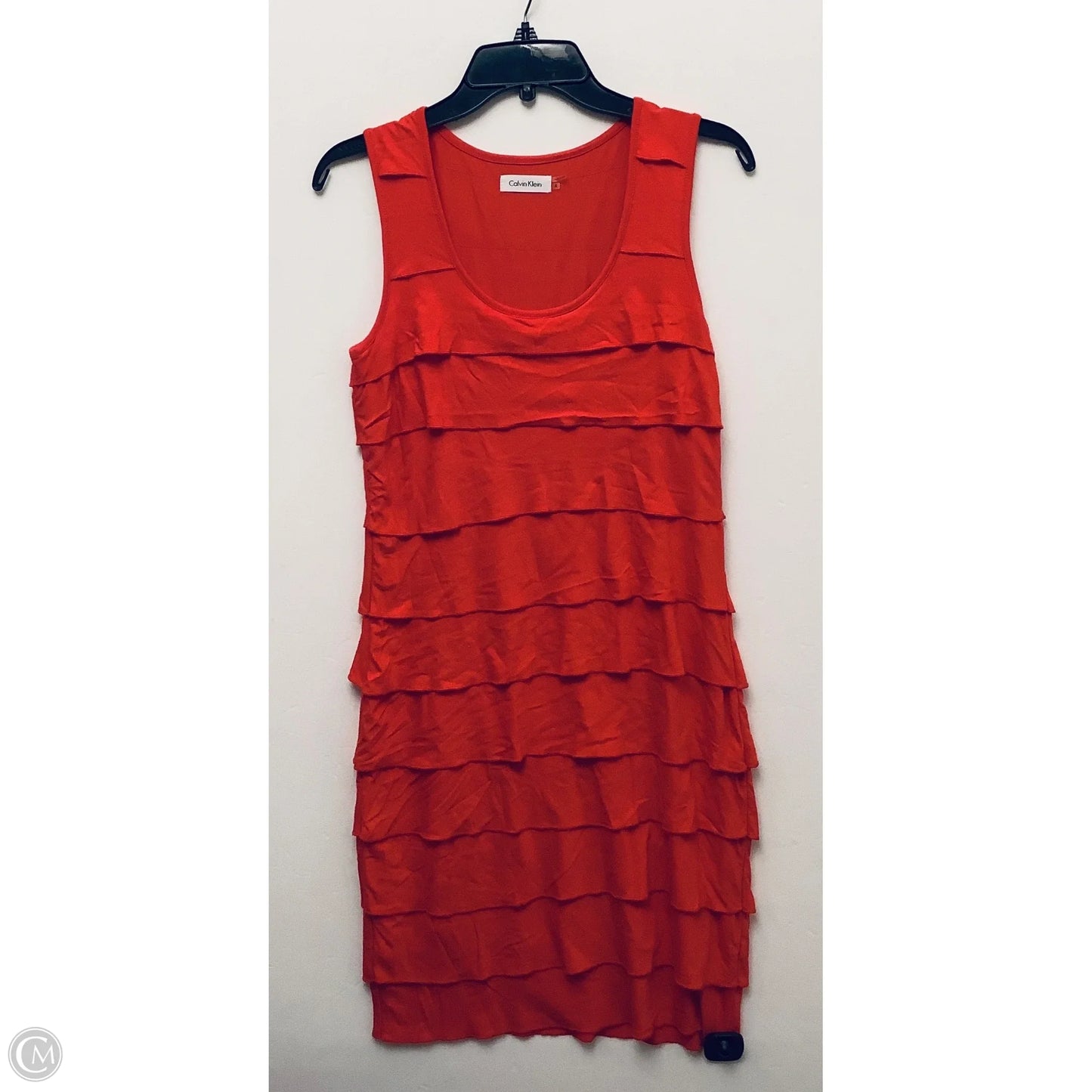 Dress Casual Short By Calvin Klein In Red, Size: 4