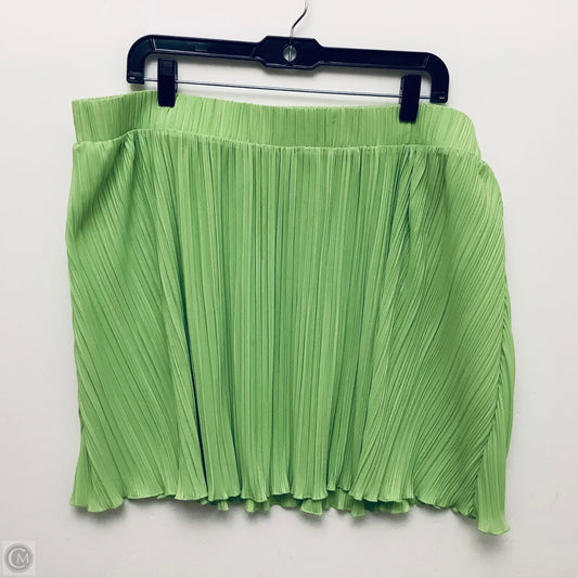 Skirt Mini & Short By Clothes Mentor In Green, Size: 1x