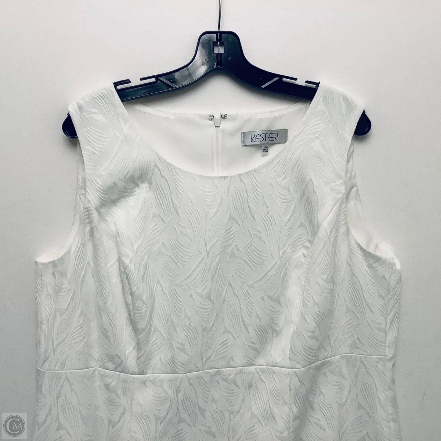 Dress Casual Midi By Kasper In White, Size: 16
