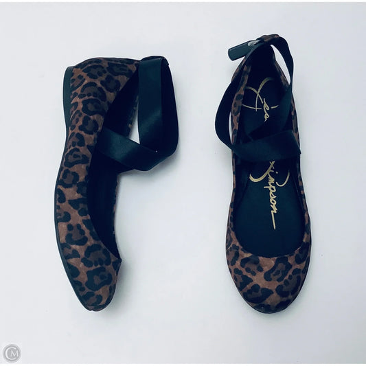 Shoes Flats By Jessica Simpson In Animal Print, Size: 8.5