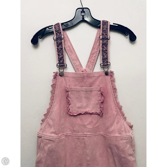 Overalls By Clothes Mentor In Pink, Size: L