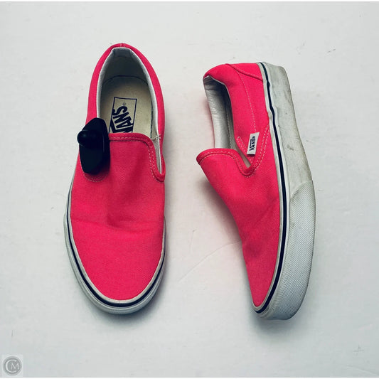 Shoes Sneakers By Vans In Pink, Size: 7.5