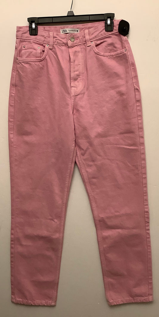 Jeans Straight By Zara In Pink, Size: 6