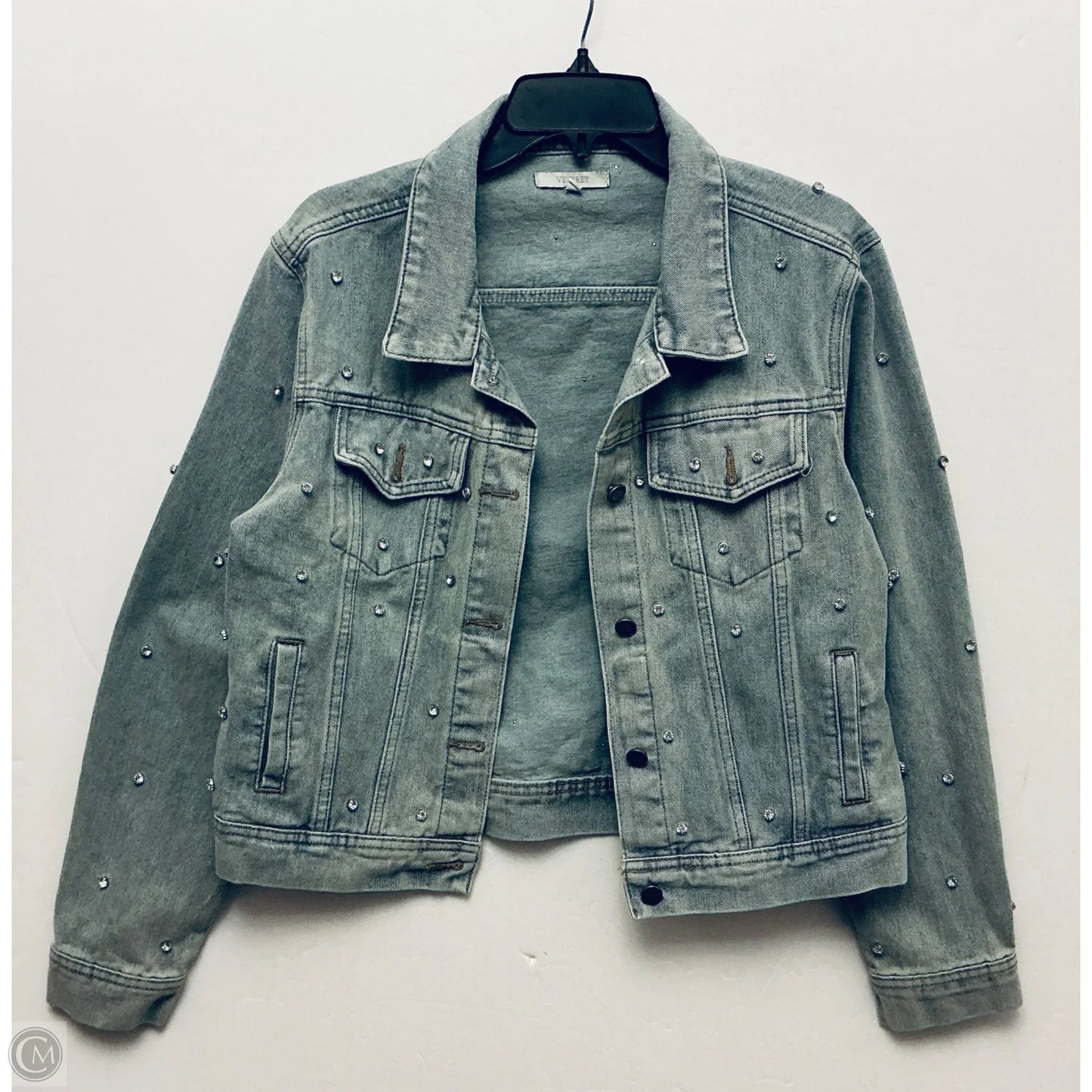 Jacket Denim By Veveret In Blue Denim, Size: M