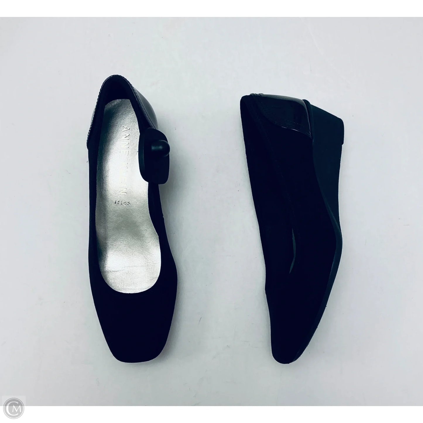 Shoes Heels Wedge By Anne Klein In Black, Size: 7