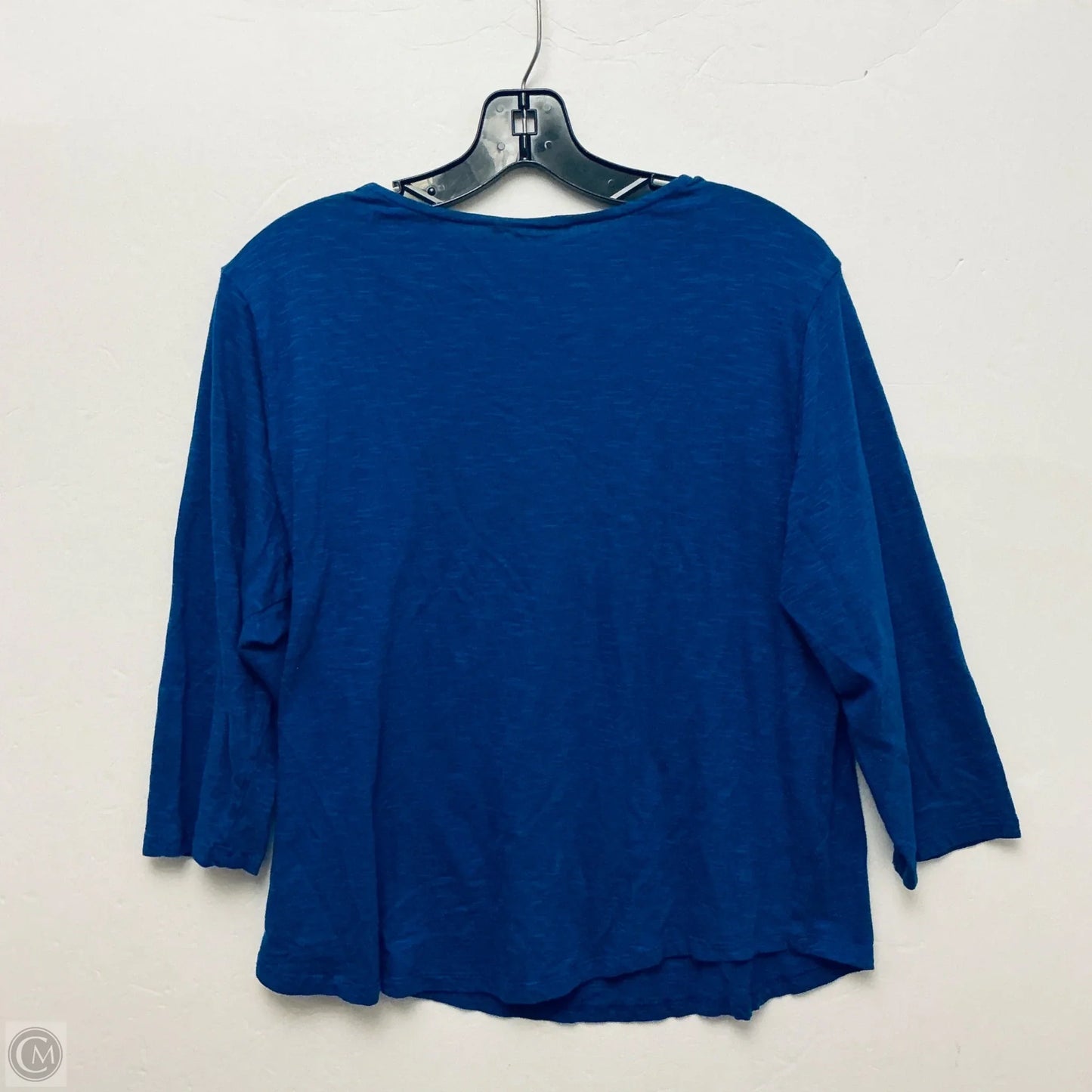 Top Long Sleeve By Rebecca Malone In Blue, Size: L